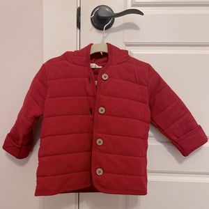 Burt’s Bees Baby Jacket - red